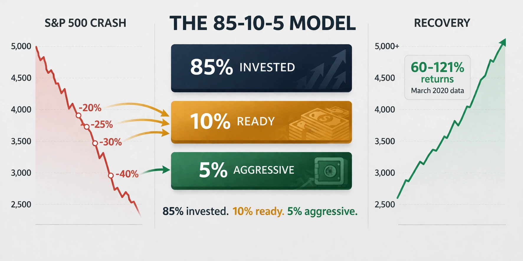 buy the dip strategy 85-10-5 model